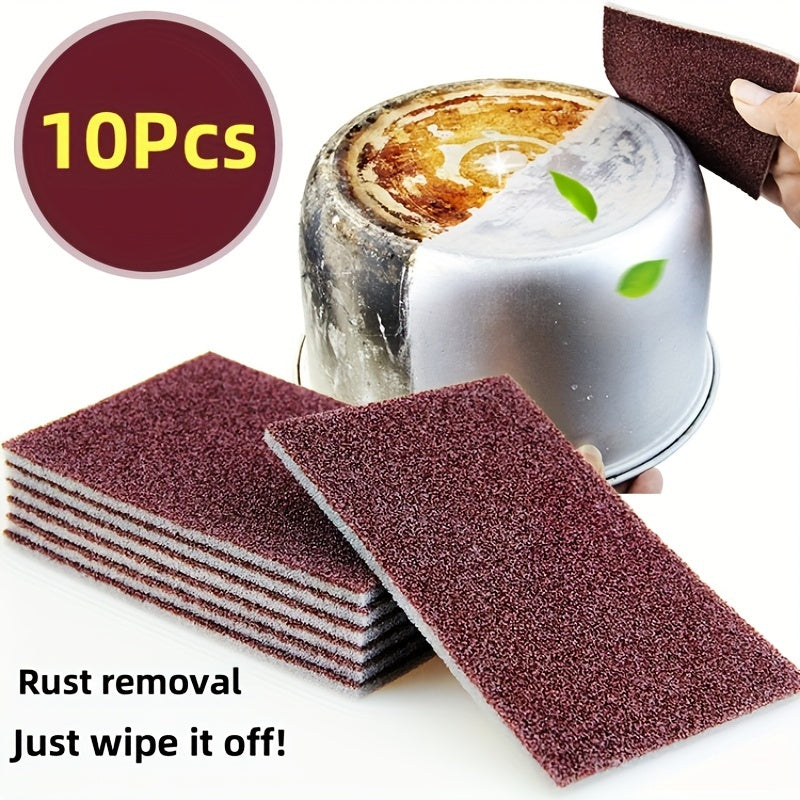 5/10pcs Multi-Functional Emery Magic Sponges - Durable Nano Scouring Pads for Efficient Dishwashing and Household Cleaning - Kit