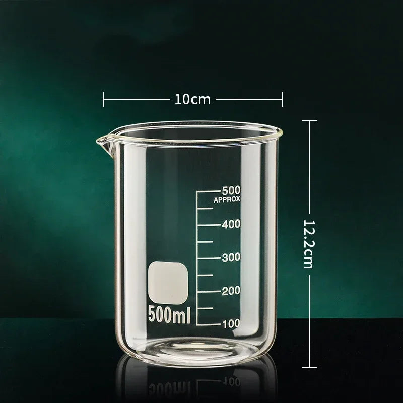 50-1000ml High Borosilicate Glass Measuring Cup Kitchen Tool Baking Measuring Cups Clear Scale Cup Laboratory Transparent Beaker