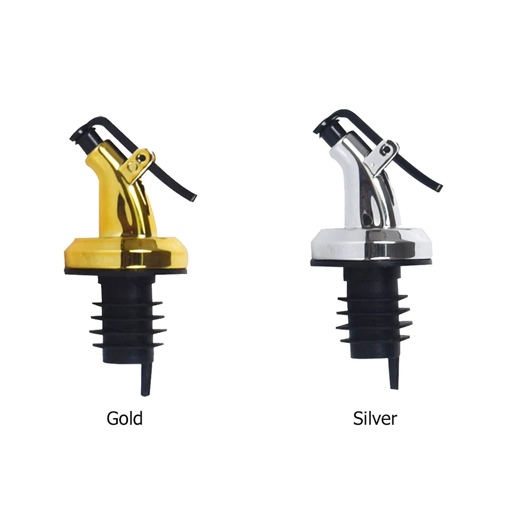 1-10PCS Kitchen Oiler Olive Oil Dispenser Pourer Whisky Liquor Oil Wine Bottle Pourer Cap Spout Stopper Mouth Dispenser