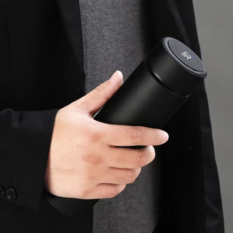 2024 New Temperature Display Thermos Keeps Cold And Heat Thermal Bottle Stainless Steel Thermos For Baby Children Kids Terms