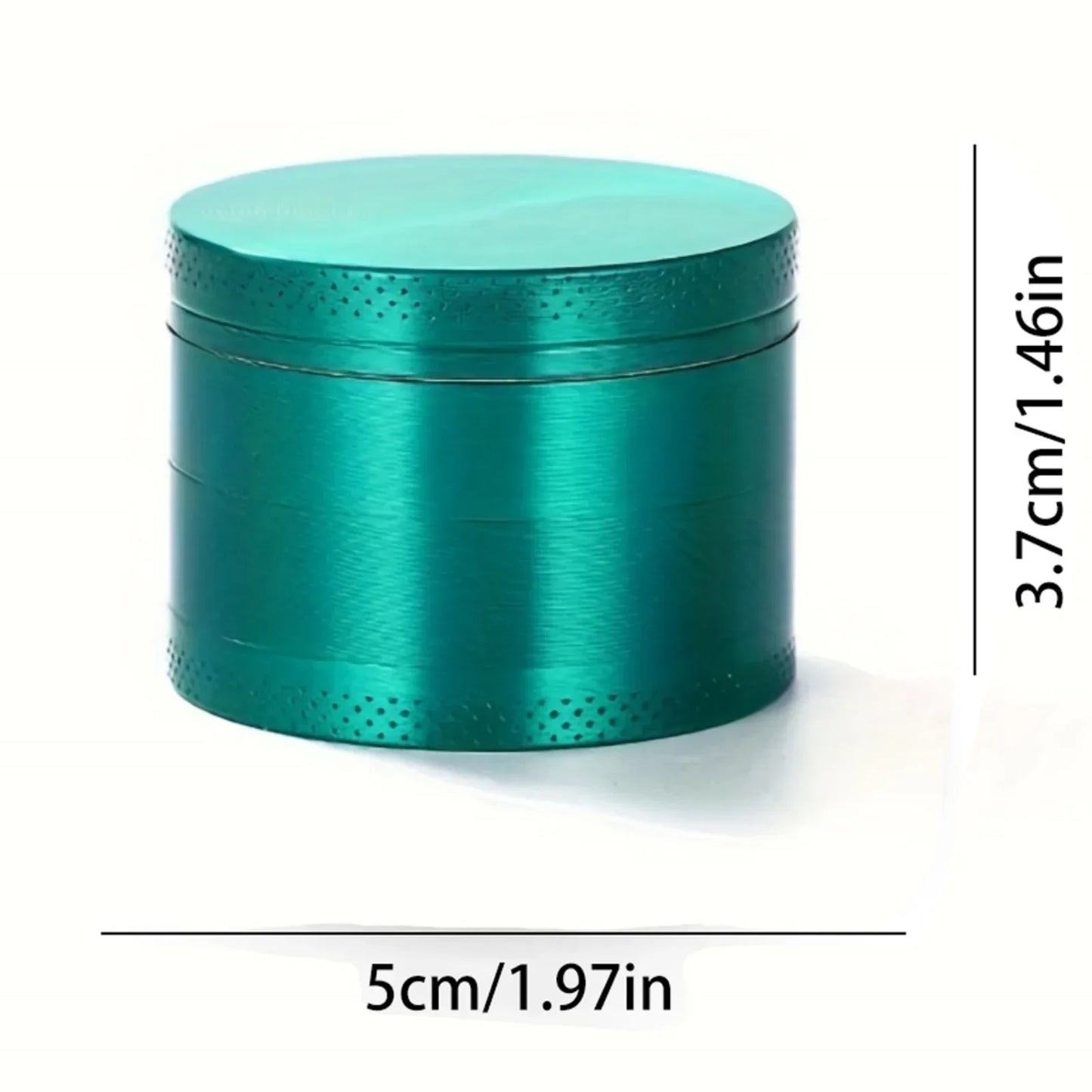 1.6in Zinc Alloy Herb Mill Grinder 4-Layer Manual Tobacco Spice Mortar Cigarette Herbal Grinder Smoking Accessories Kitchen Tool