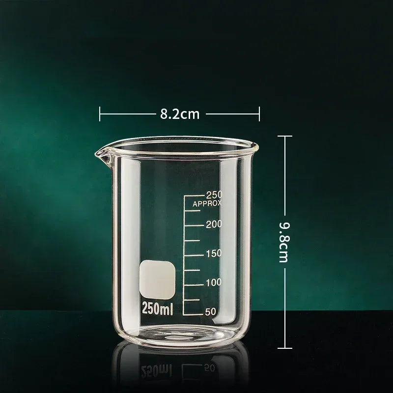50-1000ml High Borosilicate Glass Measuring Cup Kitchen Tool Baking Measuring Cups Clear Scale Cup Laboratory Transparent Beaker
