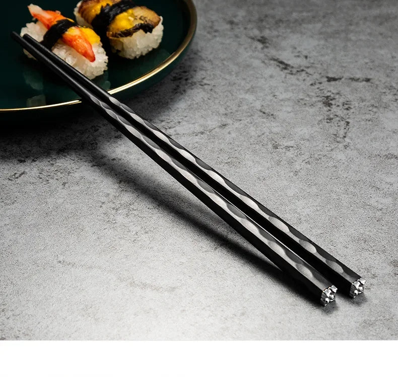 5Pairs High Quality Japanese Non-Slip Chopsticks Korean Home Hotel Restaurant Portable Healthy Food Stick For Sushi Chopsticks