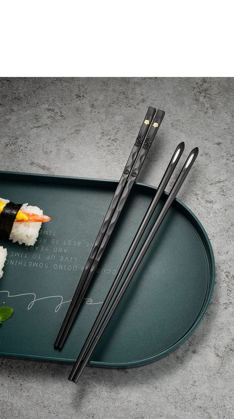 5Pairs High Quality Japanese Non-Slip Chopsticks Korean Home Hotel Restaurant Portable Healthy Food Stick For Sushi Chopsticks