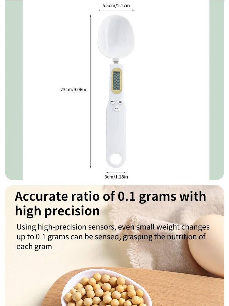500g Electronic Kitchen Scale Coffee Scoop Digital Measurement With LCD Display Dog Food Milk Powder Tea Weighing Baking Tools