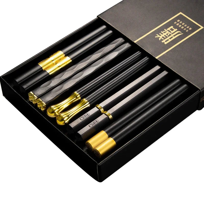 5Pairs High Quality Japanese Non-Slip Chopsticks Korean Home Hotel Restaurant Portable Healthy Food Stick For Sushi Chopsticks