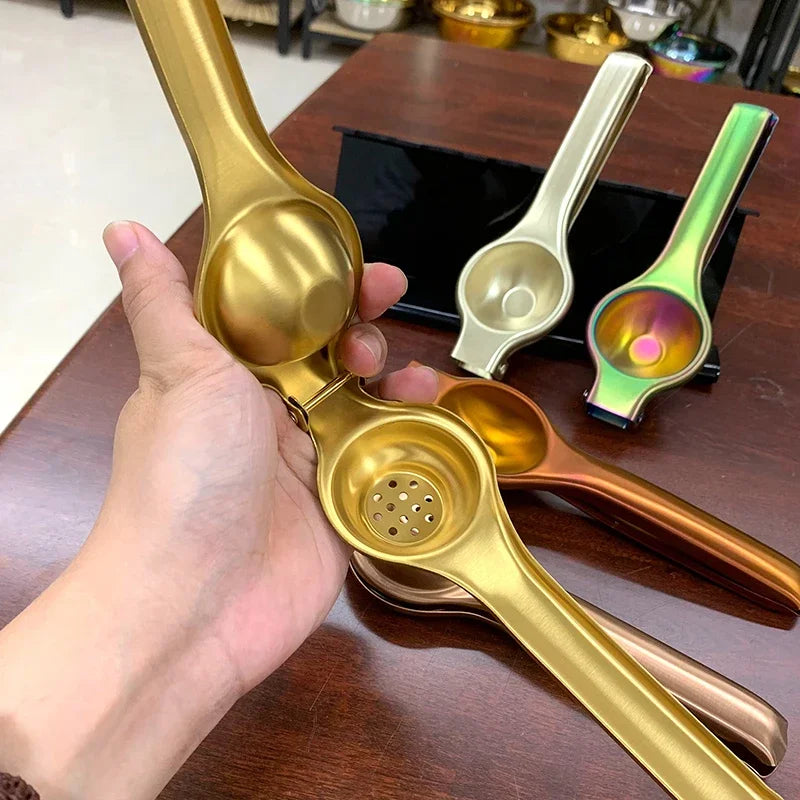 1PC Stainless Steel Manual Juicer Household Lemon Clip Creative Orange Juicer Squeezer Fruit Hand Pressing Kitchen Accessories