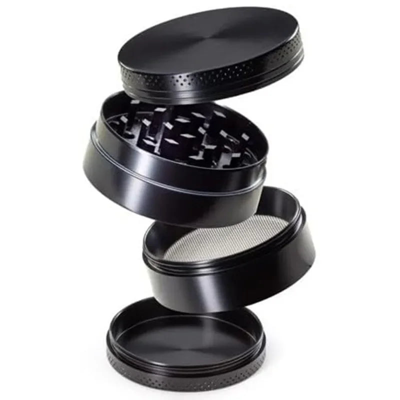 1.6in Zinc Alloy Herb Mill Grinder 4-Layer Manual Tobacco Spice Mortar Cigarette Herbal Grinder Smoking Accessories Kitchen Tool