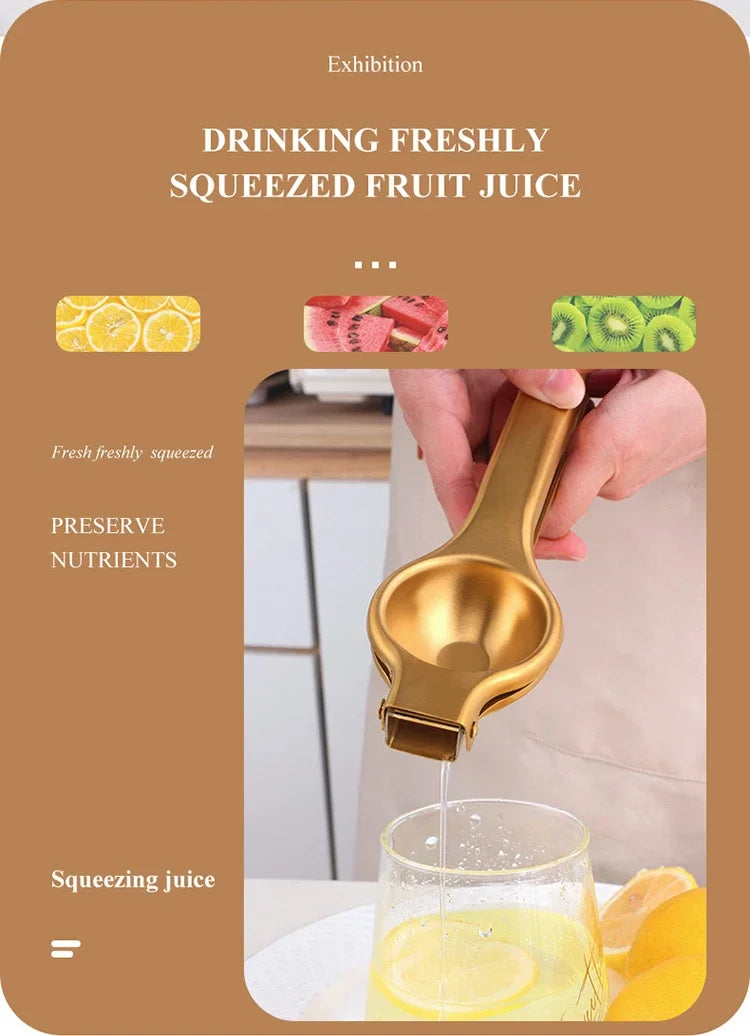 1PC Stainless Steel Manual Juicer Household Lemon Clip Creative Orange Juicer Squeezer Fruit Hand Pressing Kitchen Accessories