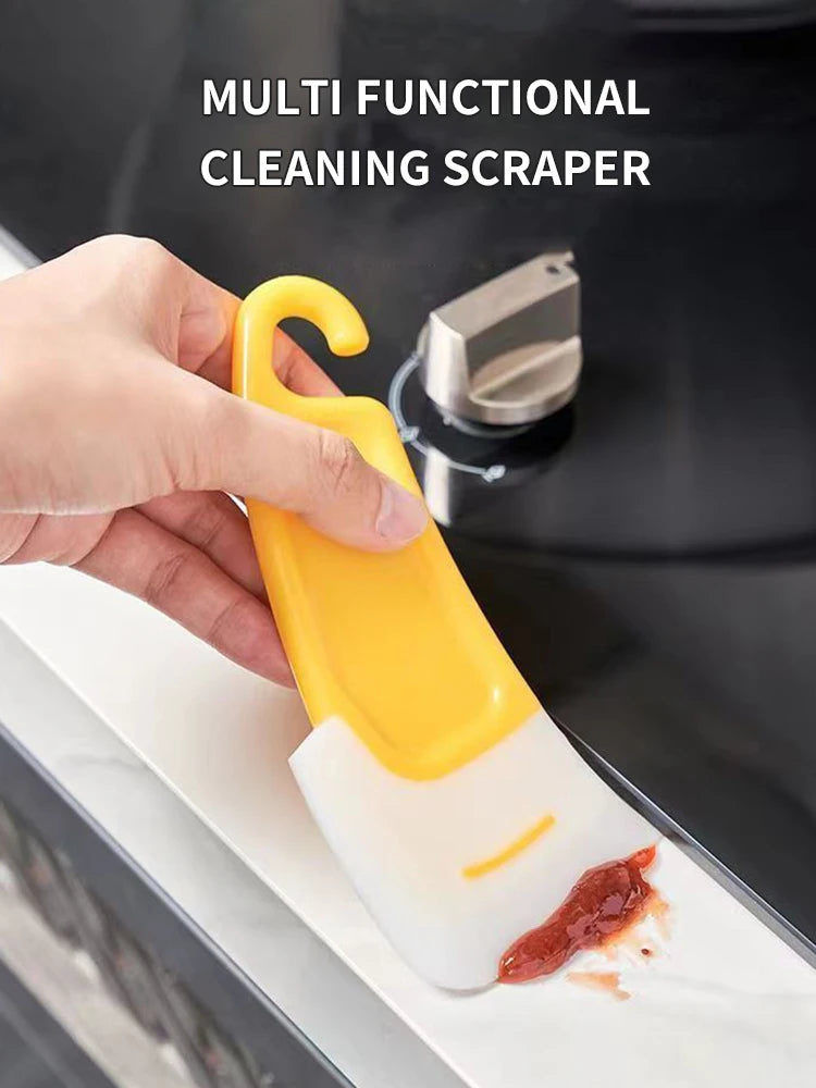 1PC/2PCS Kitchen Cleaning Soft Scraper To Remove Grease And Grease From The Bottom Of The Pan Soft Head Cleaner Silicone