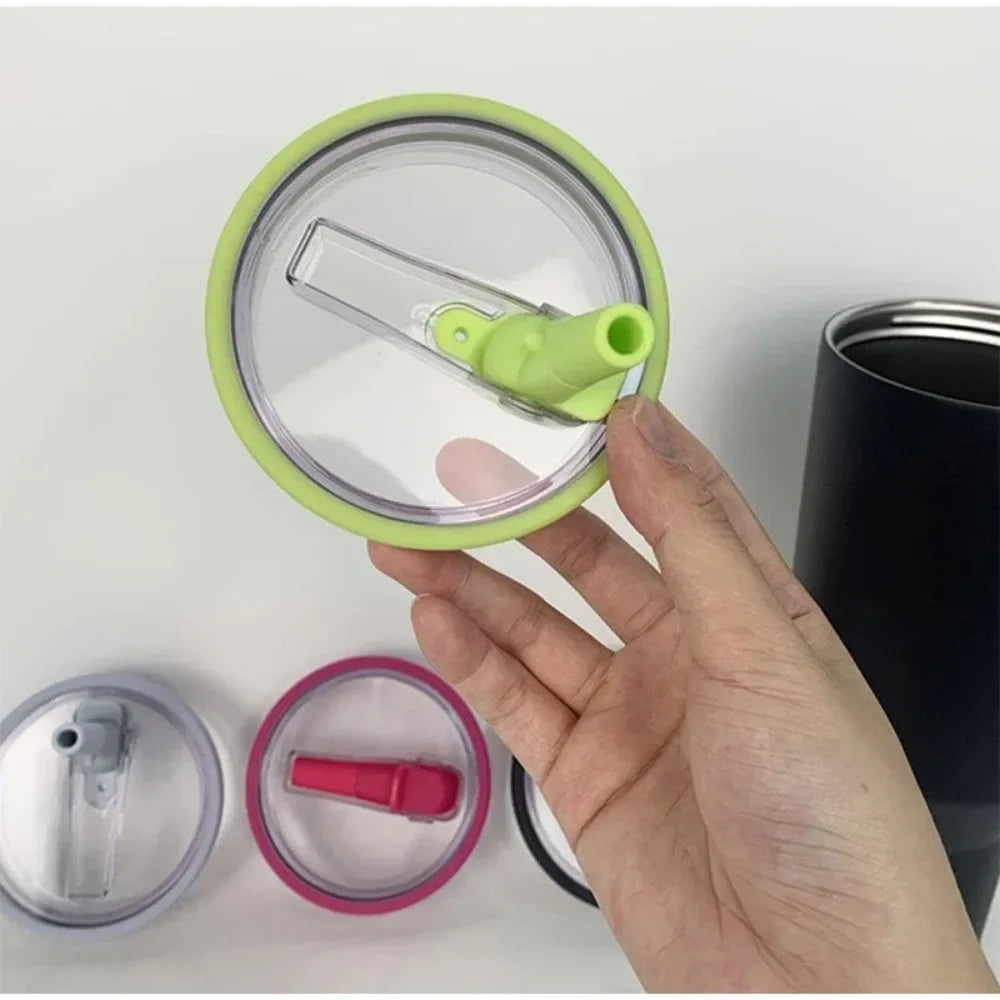 For Stanley Spill-proof Cup Cover 40oz Replaceable Environmental Protection Cup Cover Creative Spiral Straw Cover Cup Accessorie