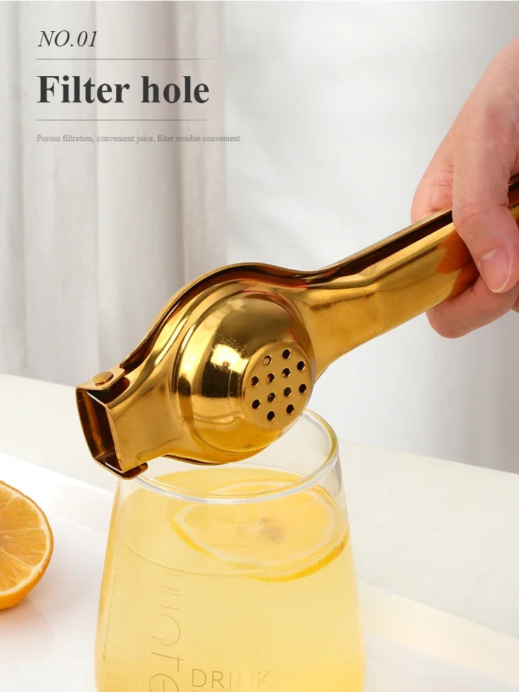 1PC Stainless Steel Manual Juicer Household Lemon Clip Creative Orange Juicer Squeezer Fruit Hand Pressing Kitchen Accessories