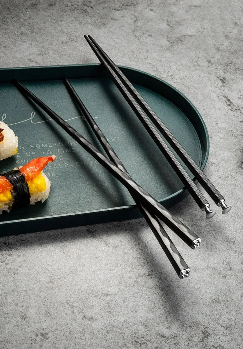 5Pairs High Quality Japanese Non-Slip Chopsticks Korean Home Hotel Restaurant Portable Healthy Food Stick For Sushi Chopsticks