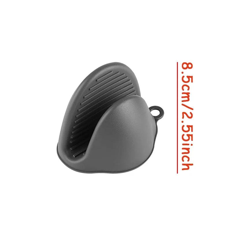 2pcs Oven Mitts Silicone Heat Resistant Pinch Mitts Anti Scalding Non Slip Gloves Clips Pot Holder Cooking Baking Oven Mitts