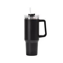1200MLThermosCupStainless Steel Coffee Car Cup RefrigeratedVacuum Insulated WaterCup with Straw Leak Proof CoverSuitable for Gym