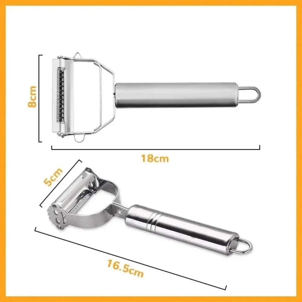 Best Selling Stainless Steel Multifunctional Peeler for Home Vegetable Watermelon Potato Peeler Shredder Top Rated Kitchen Tool