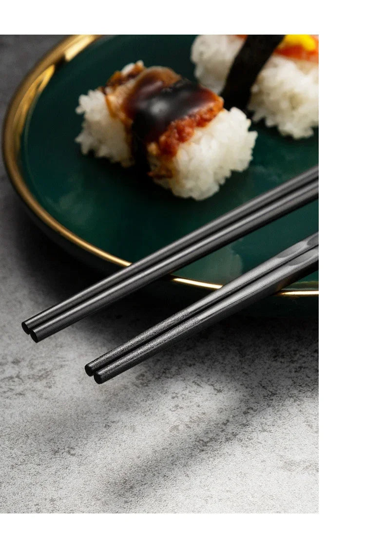 5Pairs High Quality Japanese Non-Slip Chopsticks Korean Home Hotel Restaurant Portable Healthy Food Stick For Sushi Chopsticks
