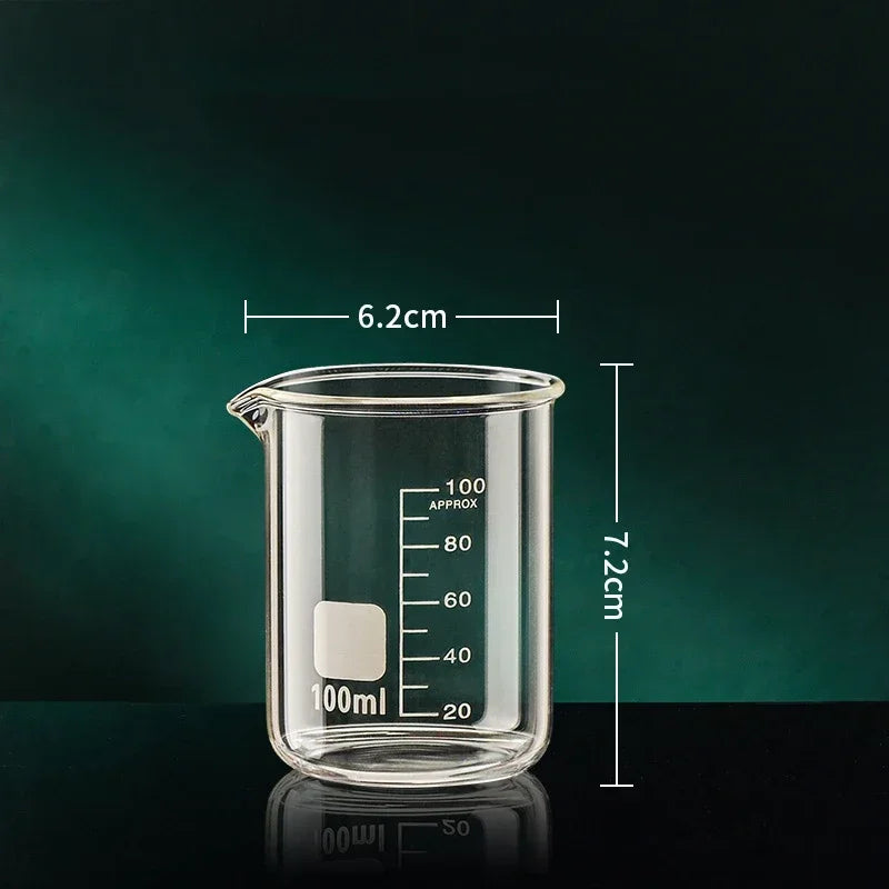 50-1000ml High Borosilicate Glass Measuring Cup Kitchen Tool Baking Measuring Cups Clear Scale Cup Laboratory Transparent Beaker