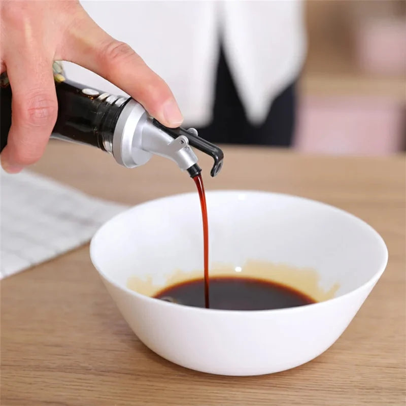 1-10PCS Kitchen Oiler Olive Oil Dispenser Pourer Whisky Liquor Oil Wine Bottle Pourer Cap Spout Stopper Mouth Dispenser
