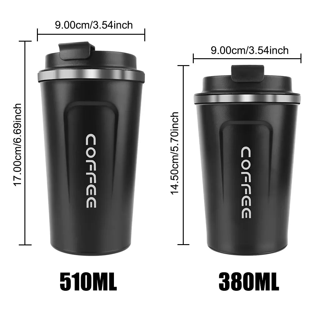 380/510ML Leakproof Travel Thermo Cup for Tea Water Coffee Cup Double-layer Insulation Cold And Hot Thermo Cafe Thermos Mug
