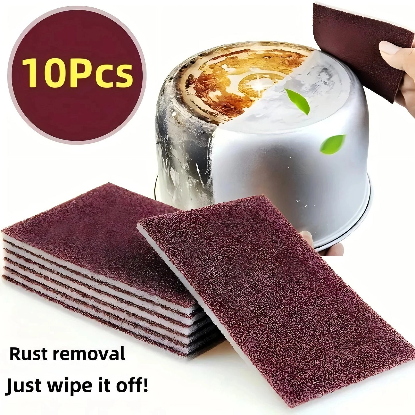 5/10pcs Multi-Functional Emery Magic Sponges - Durable Nano Scouring Pads for Efficient Dishwashing and Household Cleaning - Kit