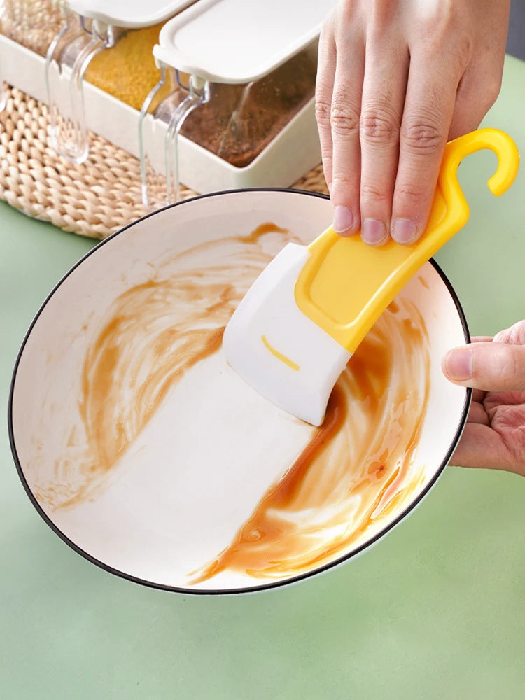 1PC/2PCS Kitchen Cleaning Soft Scraper To Remove Grease And Grease From The Bottom Of The Pan Soft Head Cleaner Silicone