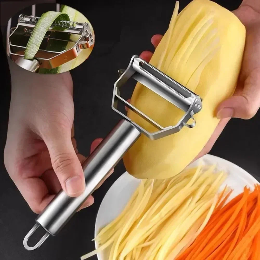 Best Selling Stainless Steel Multifunctional Peeler for Home Vegetable Watermelon Potato Peeler Shredder Top Rated Kitchen Tool