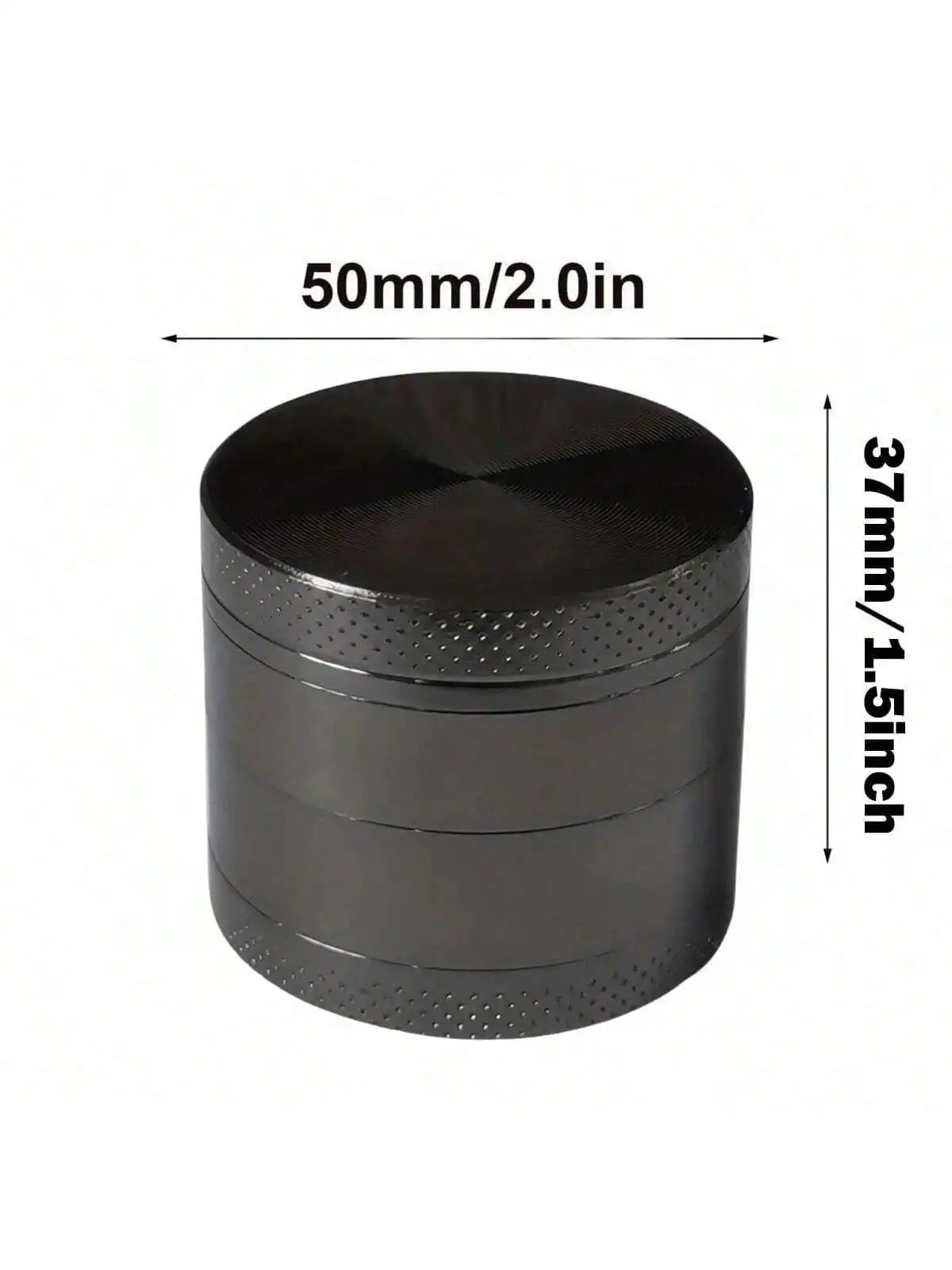 1.6in Zinc Alloy Herb Mill Grinder 4-Layer Manual Tobacco Spice Mortar Cigarette Herbal Grinder Smoking Accessories Kitchen Tool