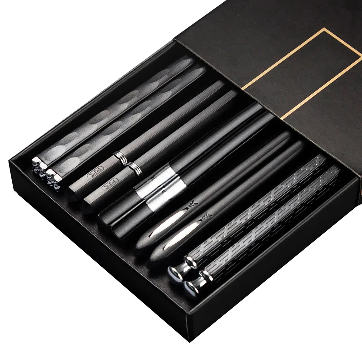 5Pairs High Quality Japanese Non-Slip Chopsticks Korean Home Hotel Restaurant Portable Healthy Food Stick For Sushi Chopsticks