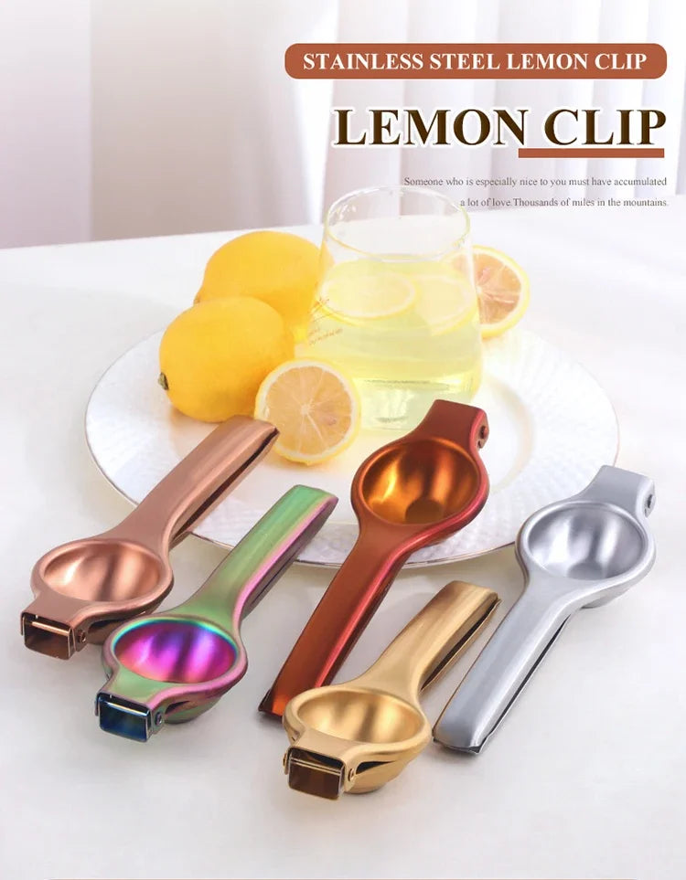1PC Stainless Steel Manual Juicer Household Lemon Clip Creative Orange Juicer Squeezer Fruit Hand Pressing Kitchen Accessories