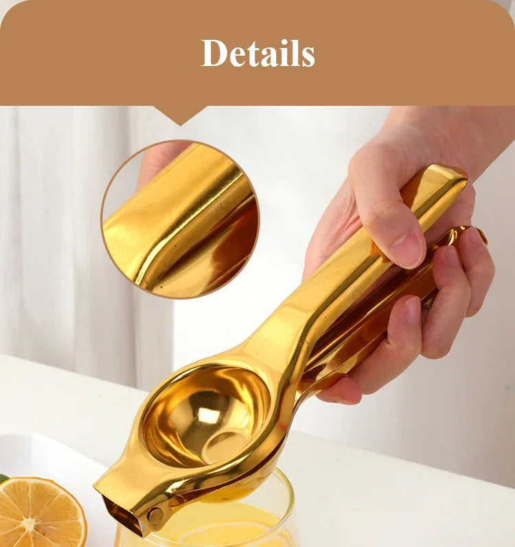 1PC Stainless Steel Manual Juicer Household Lemon Clip Creative Orange Juicer Squeezer Fruit Hand Pressing Kitchen Accessories