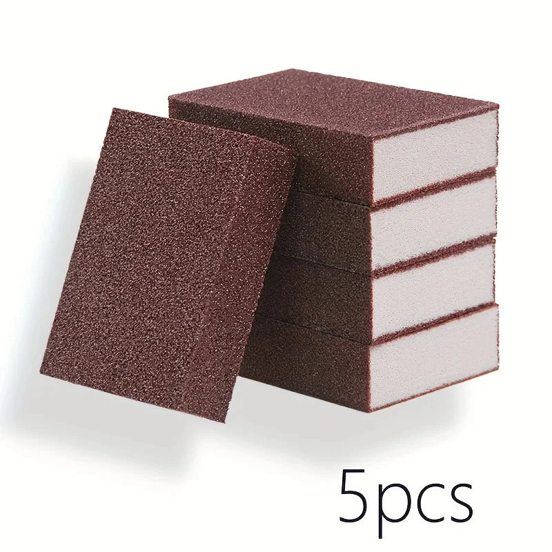 5/10pcs Multi-Functional Emery Magic Sponges - Durable Nano Scouring Pads for Efficient Dishwashing and Household Cleaning - Kit