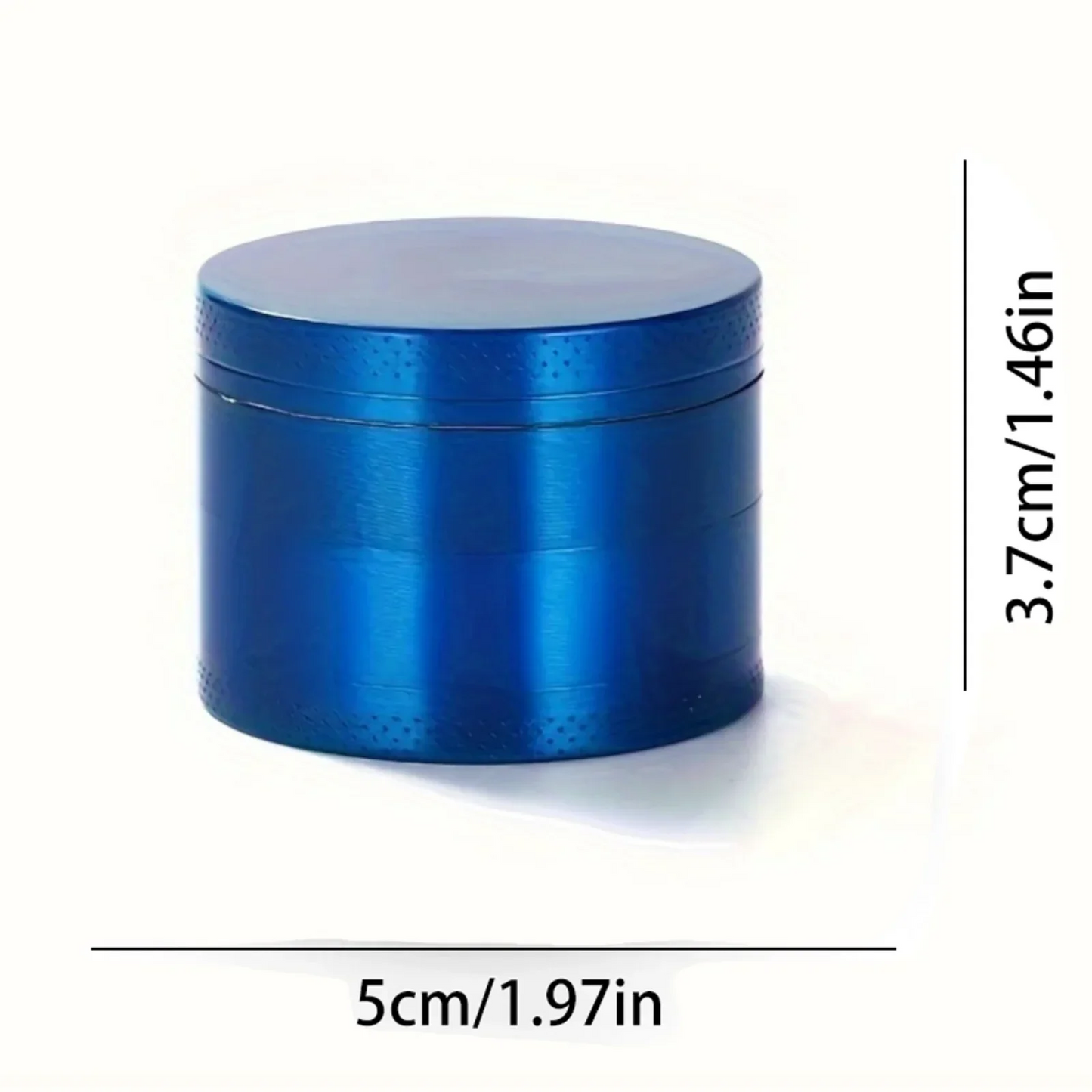 1.6in Zinc Alloy Herb Mill Grinder 4-Layer Manual Tobacco Spice Mortar Cigarette Herbal Grinder Smoking Accessories Kitchen Tool