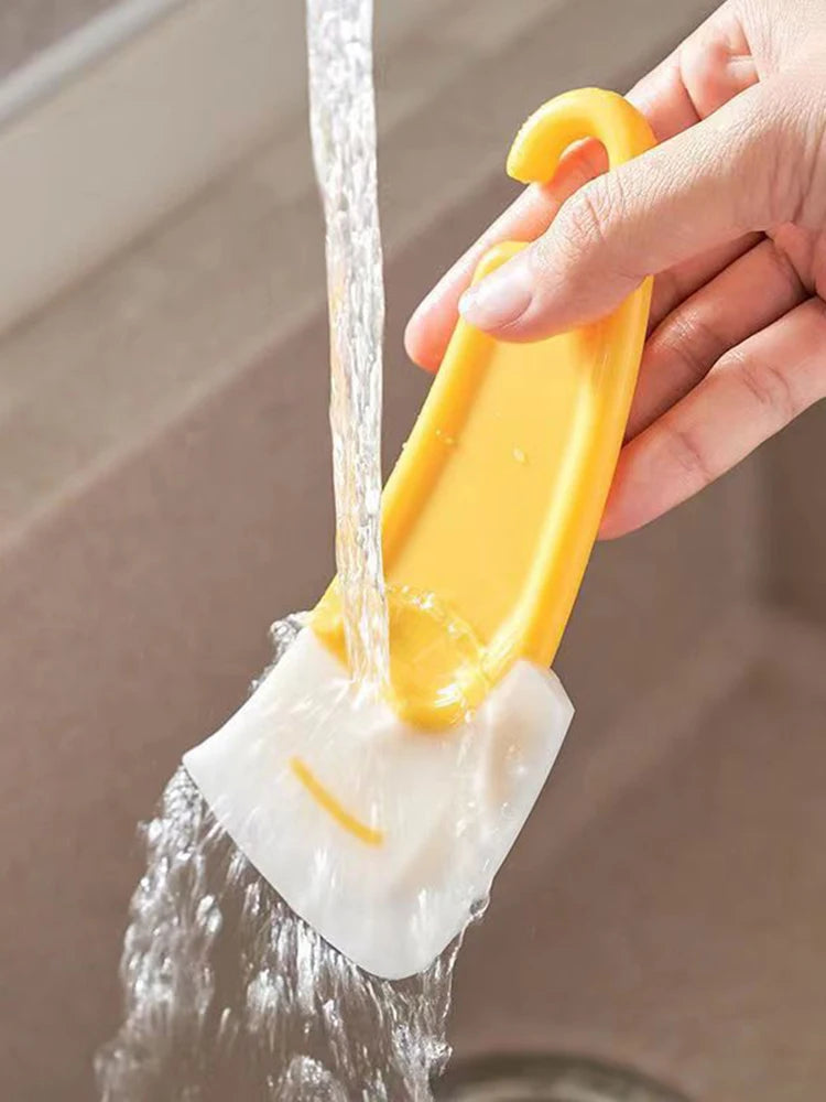 1PC/2PCS Kitchen Cleaning Soft Scraper To Remove Grease And Grease From The Bottom Of The Pan Soft Head Cleaner Silicone