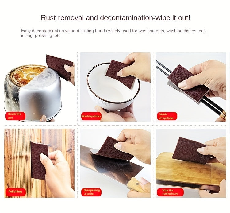 5/10pcs Multi-Functional Emery Magic Sponges - Durable Nano Scouring Pads for Efficient Dishwashing and Household Cleaning - Kit