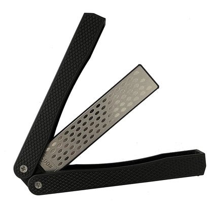 Double Sided Folded PocketSharpener Diamond Knife Coarse Diamond Sharpening Stone 400 Grit Foldable Knife Sharpener Gritstone