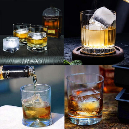 4/6/8/15 Grid Ice Cube Maker Household Large Ice Mold Bar Ice Making Mold Ice Ball Mold Ice Cube Mold Ice Tray Silicone with Lid