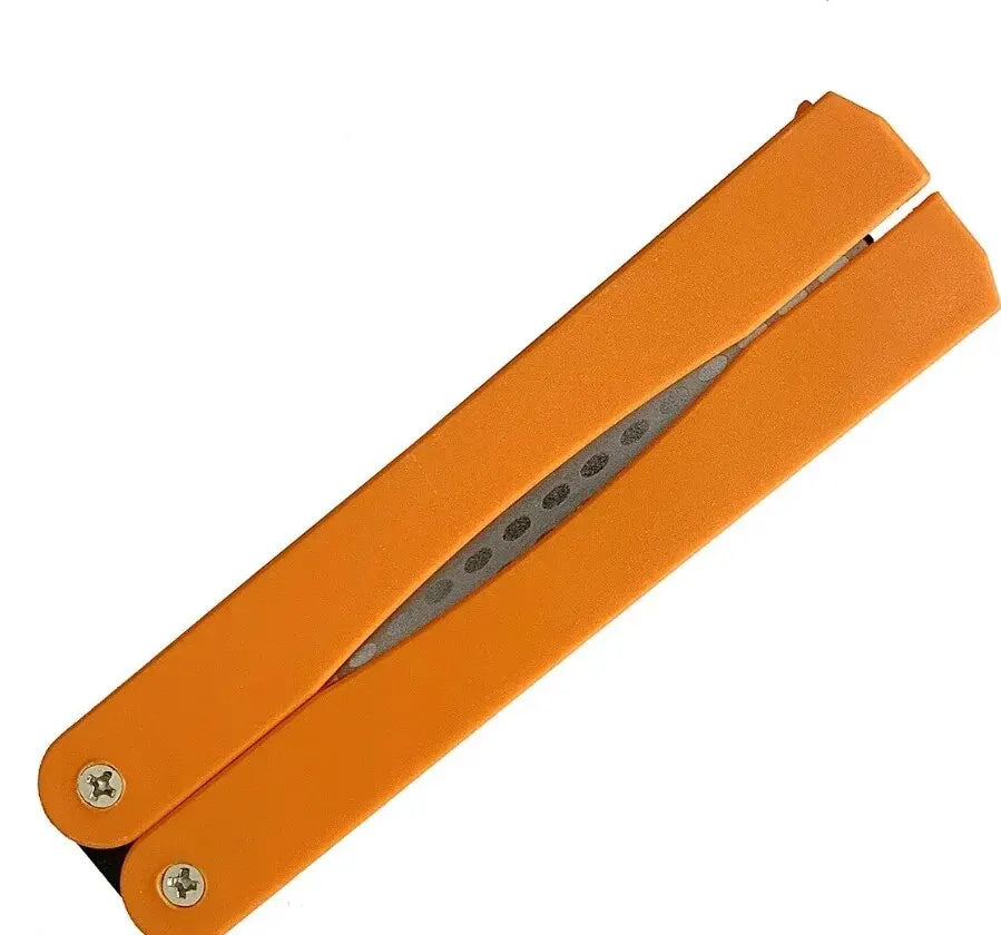 Double Sided Folded PocketSharpener Diamond Knife Coarse Diamond Sharpening Stone 400 Grit Foldable Knife Sharpener Gritstone