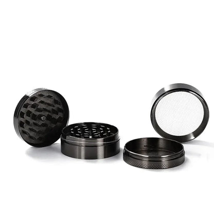 1.6in Zinc Alloy Herb Mill Grinder 4-Layer Manual Tobacco Spice Mortar Cigarette Herbal Grinder Smoking Accessories Kitchen Tool