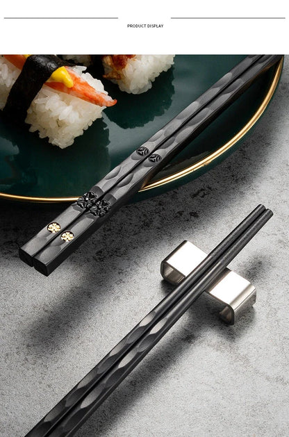 5Pairs High Quality Japanese Non-Slip Chopsticks Korean Home Hotel Restaurant Portable Healthy Food Stick For Sushi Chopsticks