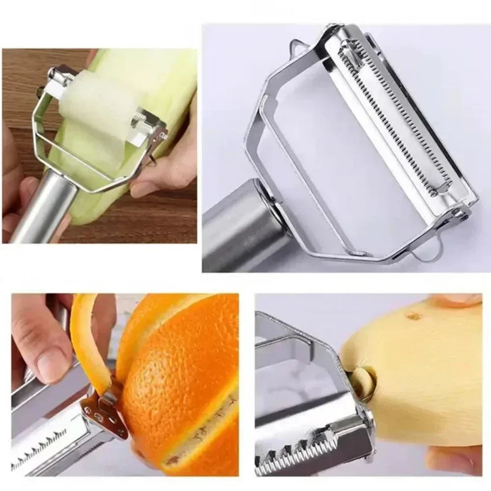 Best Selling Stainless Steel Multifunctional Peeler for Home  Vegetable Watermelon Potato Peeler Shredder Top Rated Kitchen Tool