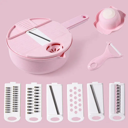 1pc Green/Blue/Pink Manually Cut Shred Grater Salad Vegetable Chopper Carrots Potatoes For Kitchen Convenience Vegetable Tools