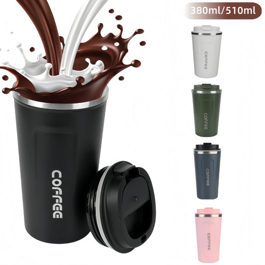 380/510ML Leakproof Travel Thermo Cup for Tea Water Coffee Cup Double-layer Insulation Cold And Hot Thermo Cafe Thermos Mug