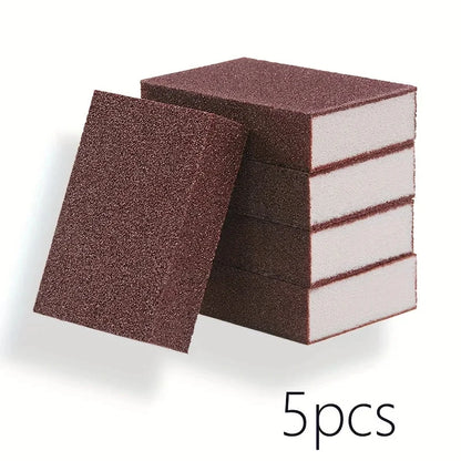 5/10pcs Multi-Functional Emery Magic Sponges - Durable Nano Scouring Pads for Efficient Dishwashing and Household Cleaning - Kit