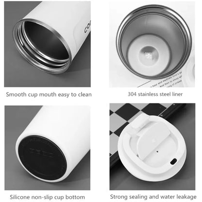 380/510ML Leakproof Travel Thermo Cup for Tea Water Coffee Cup Double-layer Insulation Cold And Hot Thermo Cafe Thermos Mug