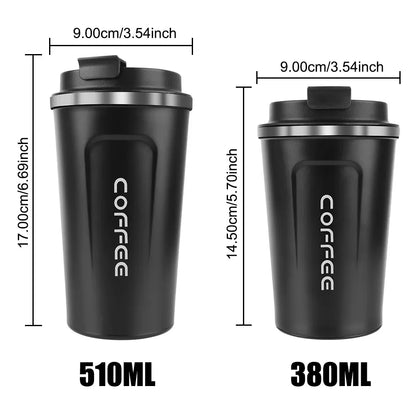 380/510ML Leakproof Travel Thermo Cup for Tea Water Coffee Cup Double-layer Insulation Cold And Hot Thermo Cafe Thermos Mug