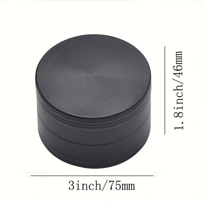 1.6in Zinc Alloy Herb Mill Grinder 4-Layer Manual Tobacco Spice Mortar Cigarette Herbal Grinder Smoking Accessories Kitchen Tool