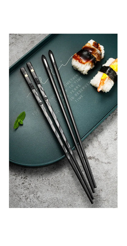 5Pairs High Quality Japanese Non-Slip Chopsticks Korean Home Hotel Restaurant Portable Healthy Food Stick For Sushi Chopsticks