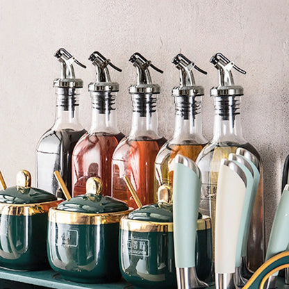 1-10PCS Kitchen Oiler Olive Oil Dispenser Pourer Whisky Liquor Oil Wine Bottle Pourer Cap Spout Stopper Mouth Dispenser