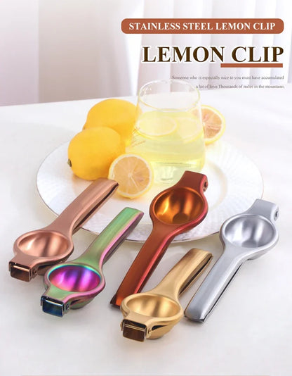 1PC Stainless Steel Manual Juicer Household Lemon Clip Creative Orange Juicer Squeezer Fruit Hand Pressing Kitchen Accessories